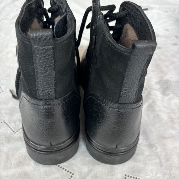 NWOT Pajar mens size 8.5 pebbled Black Leather shearling lined made in Canada - Picture 6 of 13